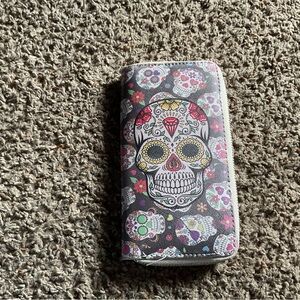 Colorful Skull Design wallet